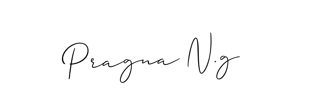 Use a signature maker to create a handwritten signature online. With this signature software, you can design (Allison_Script) your own signature for name Pragna N.g. Pragna N.g signature style 2 images and pictures png