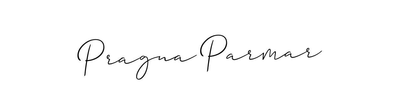 Pragna Parmar stylish signature style. Best Handwritten Sign (Allison_Script) for my name. Handwritten Signature Collection Ideas for my name Pragna Parmar. Pragna Parmar signature style 2 images and pictures png