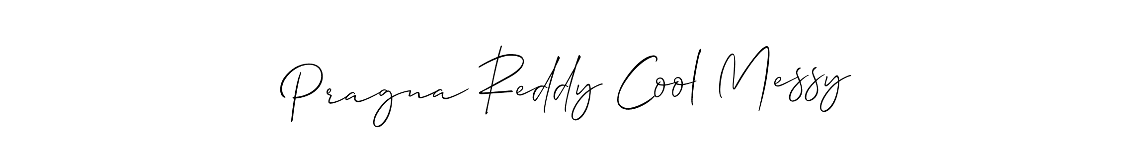 You should practise on your own different ways (Allison_Script) to write your name (Pragna Reddy Cool Messy) in signature. don't let someone else do it for you. Pragna Reddy Cool Messy signature style 2 images and pictures png