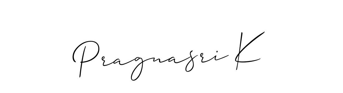 Similarly Allison_Script is the best handwritten signature design. Signature creator online .You can use it as an online autograph creator for name Pragnasri K. Pragnasri K signature style 2 images and pictures png