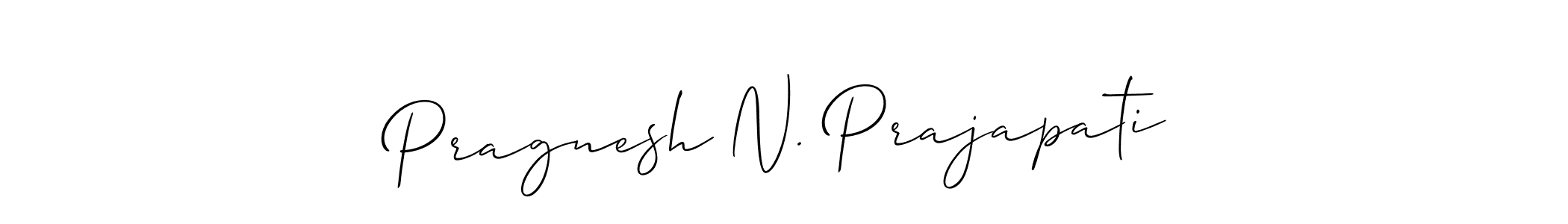 How to Draw Pragnesh N. Prajapati signature style? Allison_Script is a latest design signature styles for name Pragnesh N. Prajapati. Pragnesh N. Prajapati signature style 2 images and pictures png