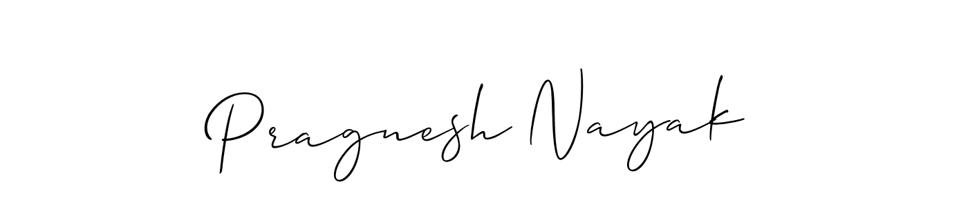 Use a signature maker to create a handwritten signature online. With this signature software, you can design (Allison_Script) your own signature for name Pragnesh Nayak. Pragnesh Nayak signature style 2 images and pictures png