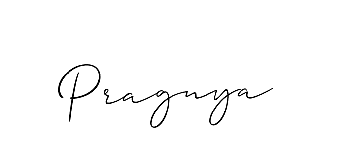 How to make Pragnya name signature. Use Allison_Script style for creating short signs online. This is the latest handwritten sign. Pragnya signature style 2 images and pictures png