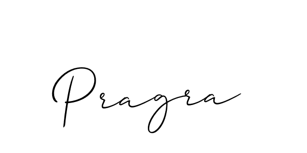 Design your own signature with our free online signature maker. With this signature software, you can create a handwritten (Allison_Script) signature for name Pragra. Pragra signature style 2 images and pictures png