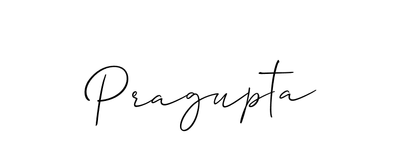 Allison_Script is a professional signature style that is perfect for those who want to add a touch of class to their signature. It is also a great choice for those who want to make their signature more unique. Get Pragupta name to fancy signature for free. Pragupta signature style 2 images and pictures png