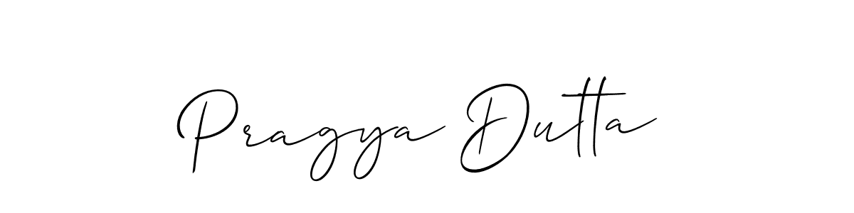 Design your own signature with our free online signature maker. With this signature software, you can create a handwritten (Allison_Script) signature for name Pragya Dutta. Pragya Dutta signature style 2 images and pictures png