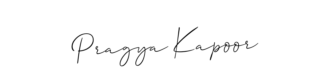 Similarly Allison_Script is the best handwritten signature design. Signature creator online .You can use it as an online autograph creator for name Pragya Kapoor. Pragya Kapoor signature style 2 images and pictures png