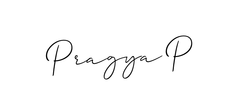 Also You can easily find your signature by using the search form. We will create Pragya P name handwritten signature images for you free of cost using Allison_Script sign style. Pragya P signature style 2 images and pictures png