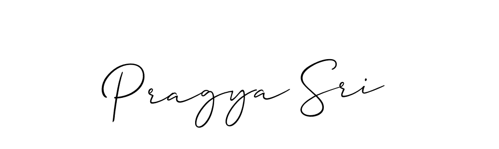How to make Pragya Sri signature? Allison_Script is a professional autograph style. Create handwritten signature for Pragya Sri name. Pragya Sri signature style 2 images and pictures png