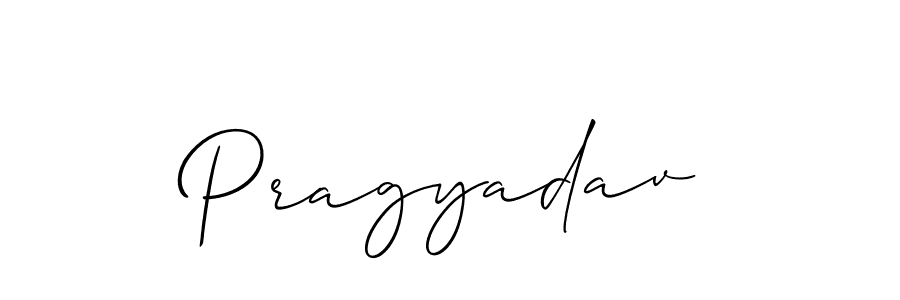 Design your own signature with our free online signature maker. With this signature software, you can create a handwritten (Allison_Script) signature for name Pragyadav. Pragyadav signature style 2 images and pictures png