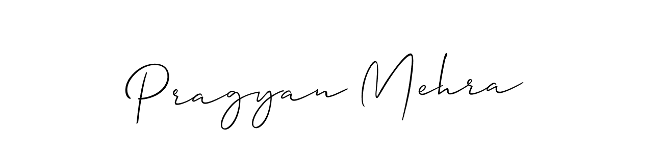 It looks lik you need a new signature style for name Pragyan Mehra. Design unique handwritten (Allison_Script) signature with our free signature maker in just a few clicks. Pragyan Mehra signature style 2 images and pictures png