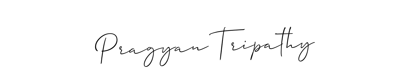 How to Draw Pragyan Tripathy signature style? Allison_Script is a latest design signature styles for name Pragyan Tripathy. Pragyan Tripathy signature style 2 images and pictures png