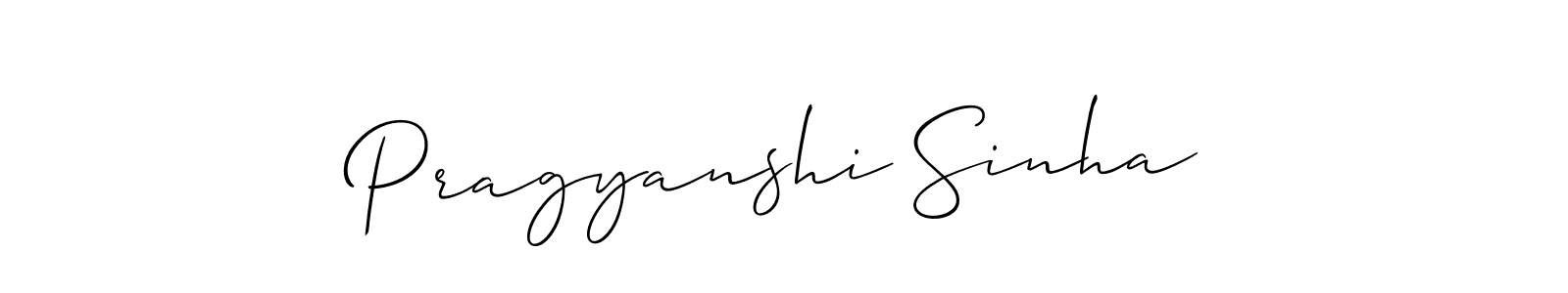 if you are searching for the best signature style for your name Pragyanshi Sinha. so please give up your signature search. here we have designed multiple signature styles  using Allison_Script. Pragyanshi Sinha signature style 2 images and pictures png