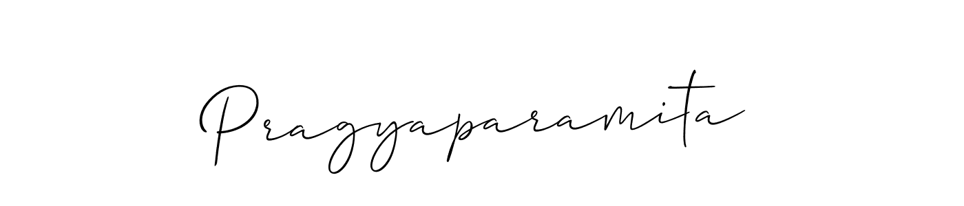 It looks lik you need a new signature style for name Pragyaparamita. Design unique handwritten (Allison_Script) signature with our free signature maker in just a few clicks. Pragyaparamita signature style 2 images and pictures png