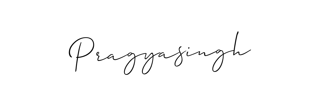 Use a signature maker to create a handwritten signature online. With this signature software, you can design (Allison_Script) your own signature for name Pragyasingh. Pragyasingh signature style 2 images and pictures png