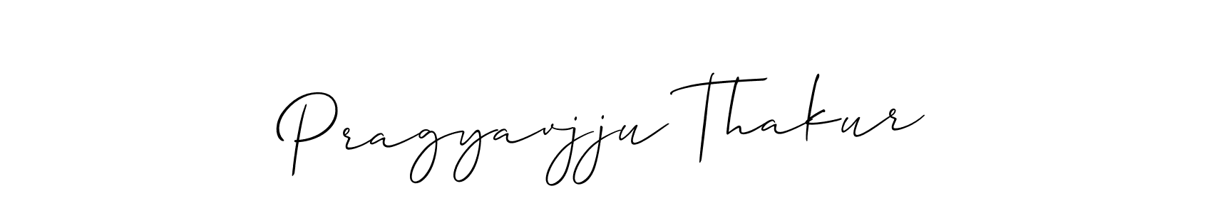 Make a short Pragyavjju Thakur signature style. Manage your documents anywhere anytime using Allison_Script. Create and add eSignatures, submit forms, share and send files easily. Pragyavjju Thakur signature style 2 images and pictures png