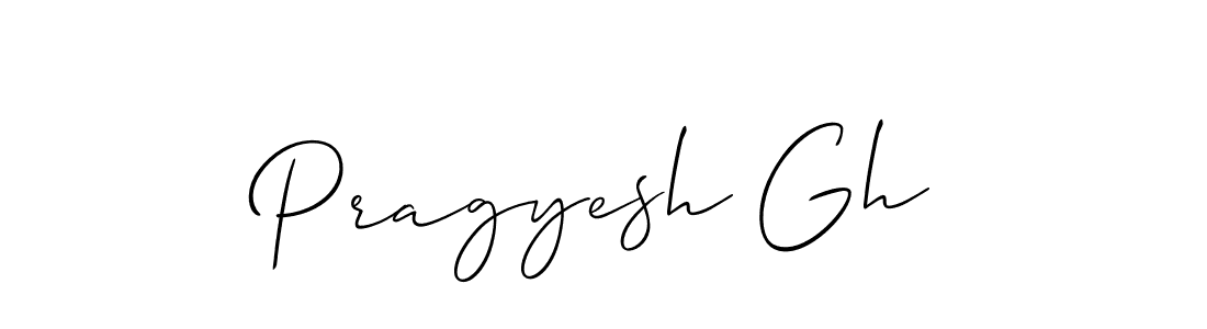 Best and Professional Signature Style for Pragyesh Gh. Allison_Script Best Signature Style Collection. Pragyesh Gh signature style 2 images and pictures png