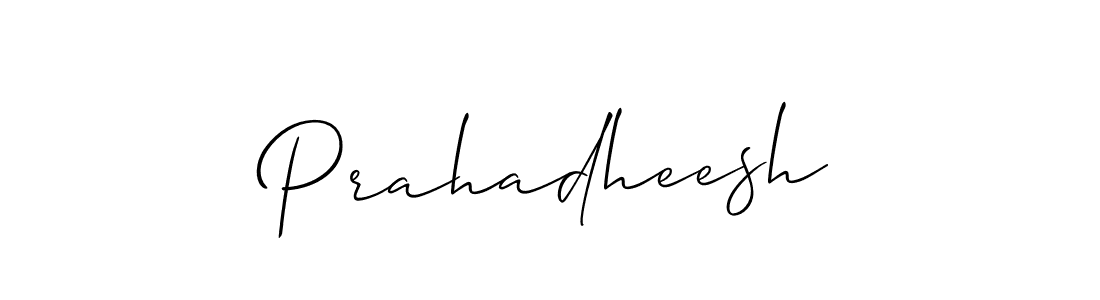 How to make Prahadheesh name signature. Use Allison_Script style for creating short signs online. This is the latest handwritten sign. Prahadheesh signature style 2 images and pictures png
