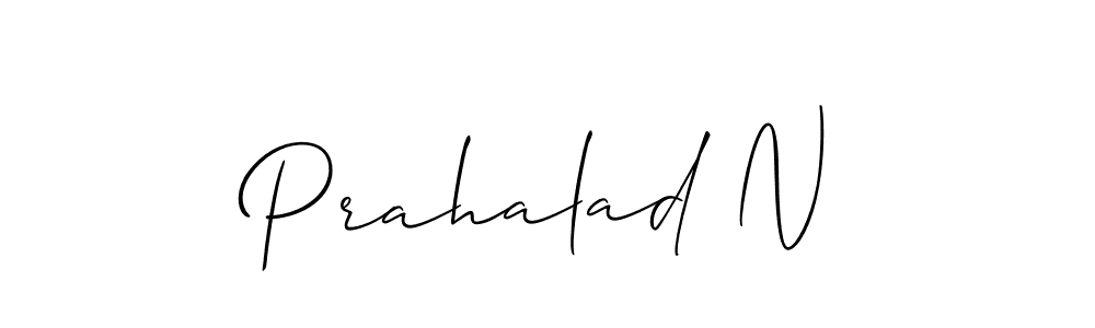 Make a beautiful signature design for name Prahalad N. Use this online signature maker to create a handwritten signature for free. Prahalad N signature style 2 images and pictures png