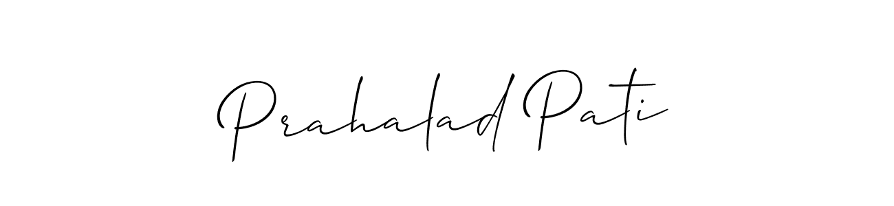 Design your own signature with our free online signature maker. With this signature software, you can create a handwritten (Allison_Script) signature for name Prahalad Pati. Prahalad Pati signature style 2 images and pictures png
