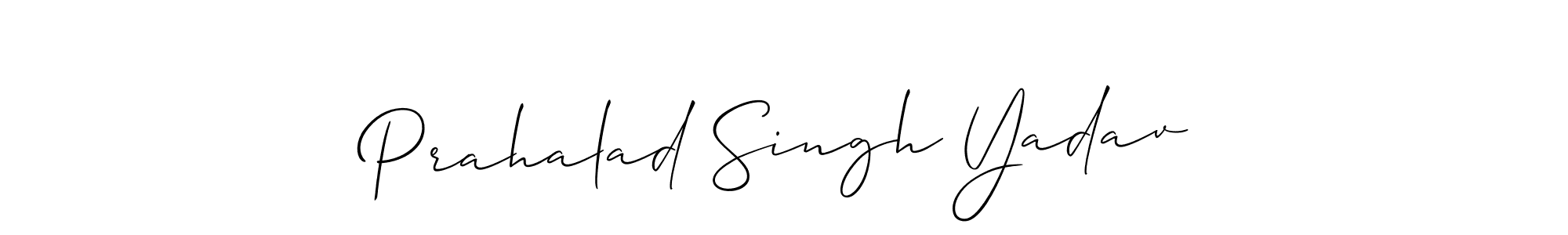 This is the best signature style for the Prahalad Singh Yadav name. Also you like these signature font (Allison_Script). Mix name signature. Prahalad Singh Yadav signature style 2 images and pictures png