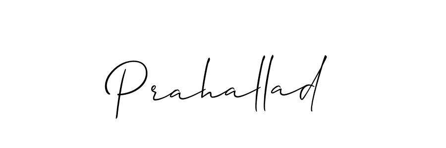 Also we have Prahallad name is the best signature style. Create professional handwritten signature collection using Allison_Script autograph style. Prahallad signature style 2 images and pictures png