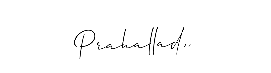 Prahallad,, stylish signature style. Best Handwritten Sign (Allison_Script) for my name. Handwritten Signature Collection Ideas for my name Prahallad,,. Prahallad,, signature style 2 images and pictures png