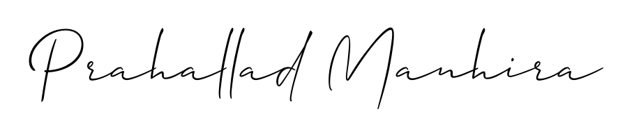 You can use this online signature creator to create a handwritten signature for the name Prahallad Manhira. This is the best online autograph maker. Prahallad Manhira signature style 2 images and pictures png