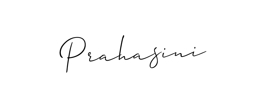 It looks lik you need a new signature style for name Prahasini. Design unique handwritten (Allison_Script) signature with our free signature maker in just a few clicks. Prahasini signature style 2 images and pictures png