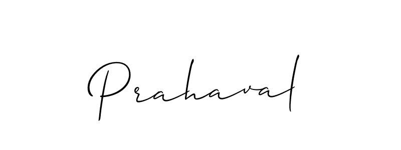 How to Draw Prahaval signature style? Allison_Script is a latest design signature styles for name Prahaval. Prahaval signature style 2 images and pictures png