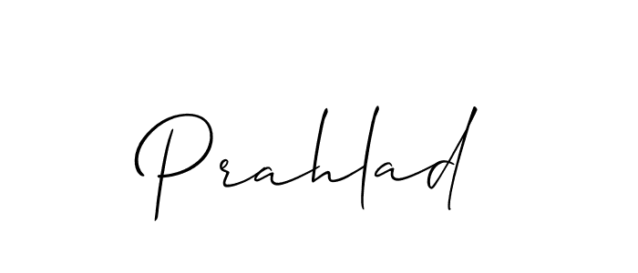 It looks lik you need a new signature style for name Prahlad. Design unique handwritten (Allison_Script) signature with our free signature maker in just a few clicks. Prahlad signature style 2 images and pictures png