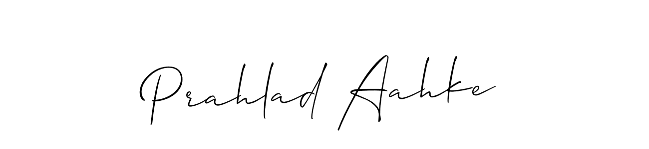 This is the best signature style for the Prahlad Aahke name. Also you like these signature font (Allison_Script). Mix name signature. Prahlad Aahke signature style 2 images and pictures png