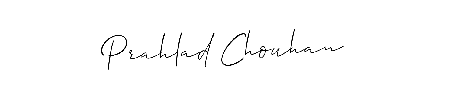 Create a beautiful signature design for name Prahlad Chouhan. With this signature (Allison_Script) fonts, you can make a handwritten signature for free. Prahlad Chouhan signature style 2 images and pictures png