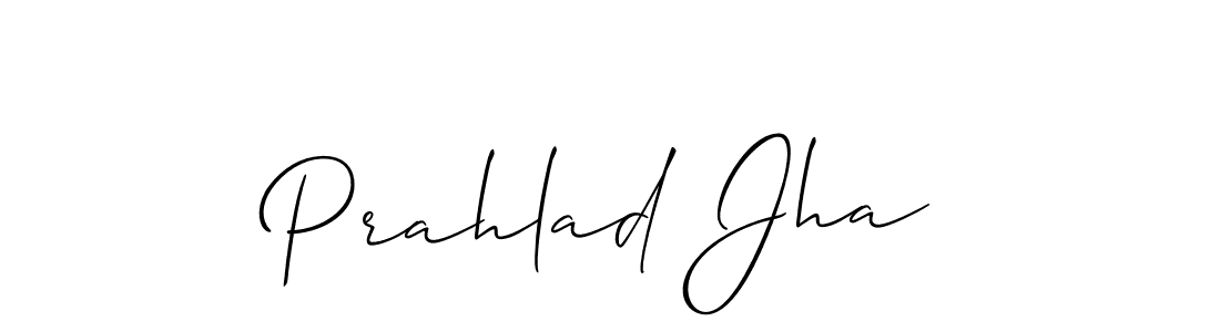 Use a signature maker to create a handwritten signature online. With this signature software, you can design (Allison_Script) your own signature for name Prahlad Jha. Prahlad Jha signature style 2 images and pictures png