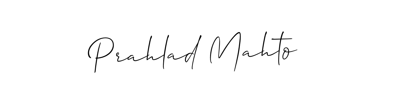 Make a short Prahlad Mahto signature style. Manage your documents anywhere anytime using Allison_Script. Create and add eSignatures, submit forms, share and send files easily. Prahlad Mahto signature style 2 images and pictures png