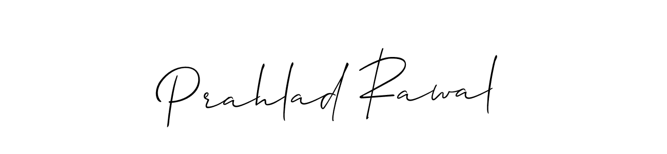 It looks lik you need a new signature style for name Prahlad Rawal. Design unique handwritten (Allison_Script) signature with our free signature maker in just a few clicks. Prahlad Rawal signature style 2 images and pictures png