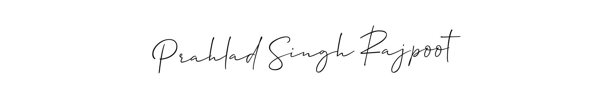Also we have Prahlad Singh Rajpoot name is the best signature style. Create professional handwritten signature collection using Allison_Script autograph style. Prahlad Singh Rajpoot signature style 2 images and pictures png