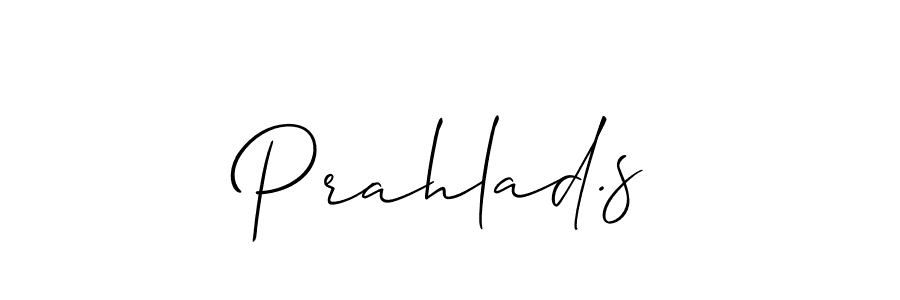 Make a beautiful signature design for name Prahlad.s. With this signature (Allison_Script) style, you can create a handwritten signature for free. Prahlad.s signature style 2 images and pictures png