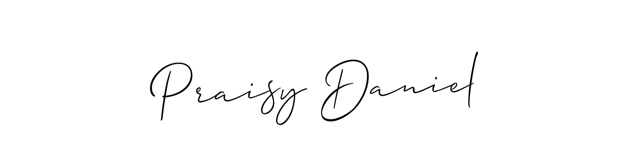 Create a beautiful signature design for name Praisy Daniel. With this signature (Allison_Script) fonts, you can make a handwritten signature for free. Praisy Daniel signature style 2 images and pictures png