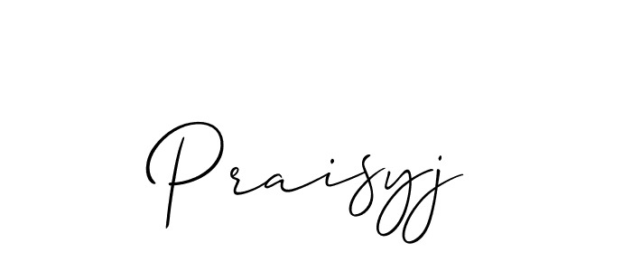 How to make Praisyj name signature. Use Allison_Script style for creating short signs online. This is the latest handwritten sign. Praisyj signature style 2 images and pictures png
