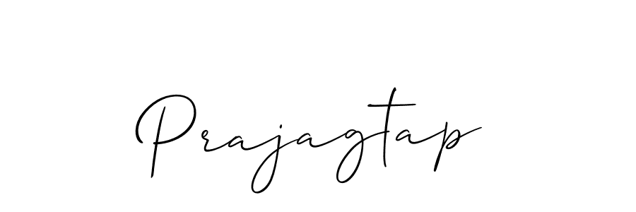 Use a signature maker to create a handwritten signature online. With this signature software, you can design (Allison_Script) your own signature for name Prajagtap. Prajagtap signature style 2 images and pictures png