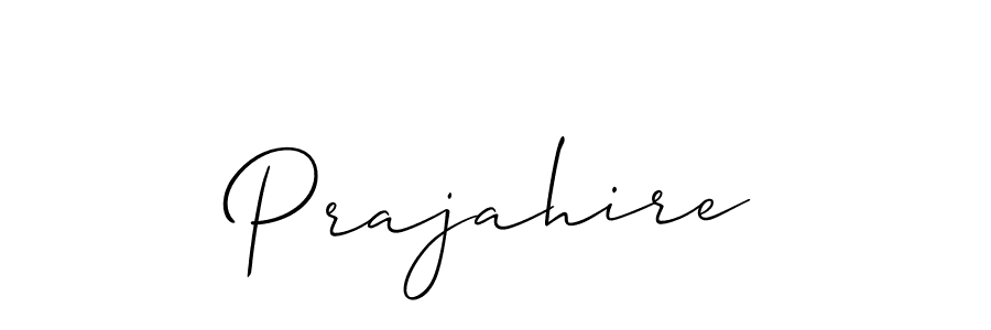 Also You can easily find your signature by using the search form. We will create Prajahire name handwritten signature images for you free of cost using Allison_Script sign style. Prajahire signature style 2 images and pictures png