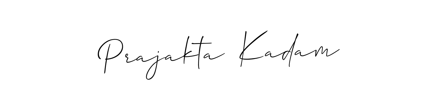 Use a signature maker to create a handwritten signature online. With this signature software, you can design (Allison_Script) your own signature for name Prajakta  Kadam. Prajakta  Kadam signature style 2 images and pictures png