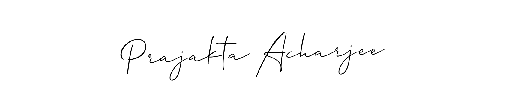 Use a signature maker to create a handwritten signature online. With this signature software, you can design (Allison_Script) your own signature for name Prajakta Acharjee. Prajakta Acharjee signature style 2 images and pictures png