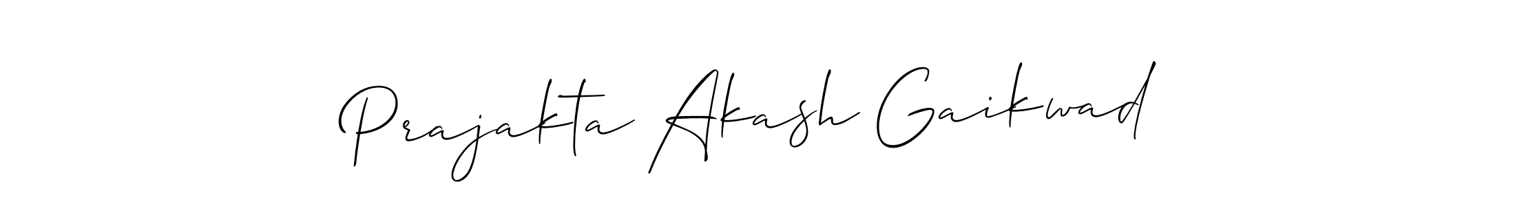 Make a beautiful signature design for name Prajakta Akash Gaikwad. With this signature (Allison_Script) style, you can create a handwritten signature for free. Prajakta Akash Gaikwad signature style 2 images and pictures png