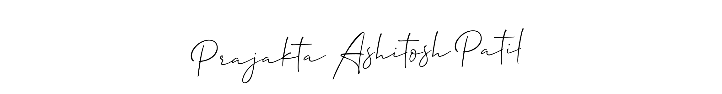 Create a beautiful signature design for name Prajakta Ashitosh Patil. With this signature (Allison_Script) fonts, you can make a handwritten signature for free. Prajakta Ashitosh Patil signature style 2 images and pictures png
