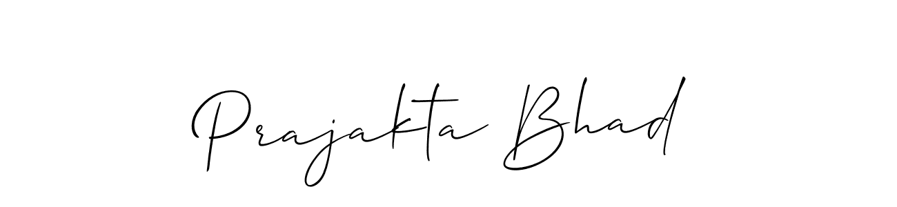 Prajakta Bhad stylish signature style. Best Handwritten Sign (Allison_Script) for my name. Handwritten Signature Collection Ideas for my name Prajakta Bhad. Prajakta Bhad signature style 2 images and pictures png