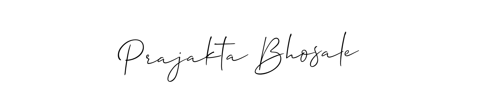 You should practise on your own different ways (Allison_Script) to write your name (Prajakta Bhosale) in signature. don't let someone else do it for you. Prajakta Bhosale signature style 2 images and pictures png