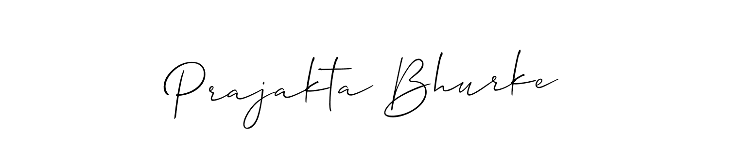 Make a beautiful signature design for name Prajakta Bhurke. With this signature (Allison_Script) style, you can create a handwritten signature for free. Prajakta Bhurke signature style 2 images and pictures png