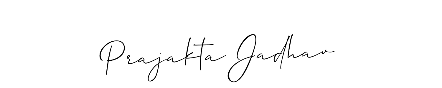 Use a signature maker to create a handwritten signature online. With this signature software, you can design (Allison_Script) your own signature for name Prajakta Jadhav. Prajakta Jadhav signature style 2 images and pictures png